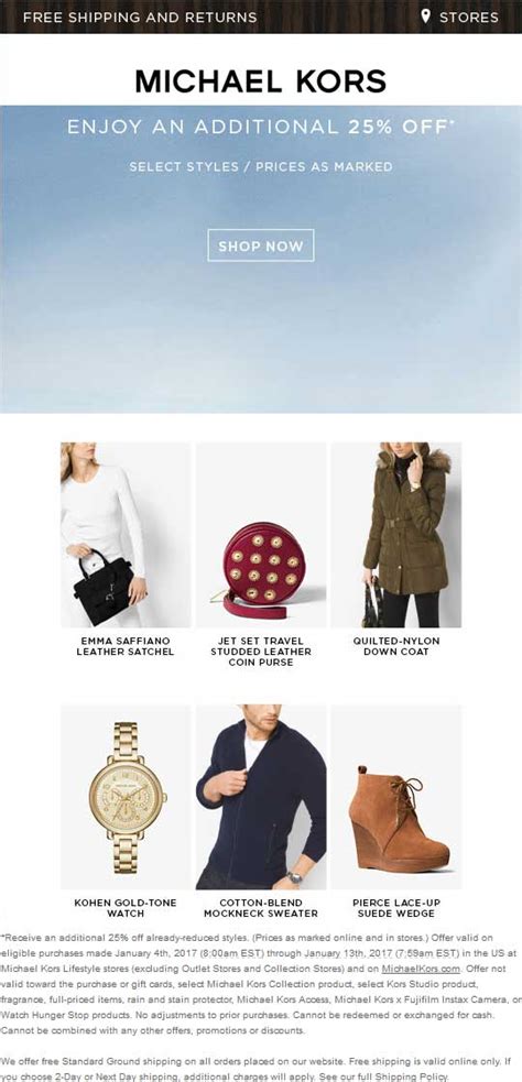 michael kors promo code december 2022|michael kors coupons for women.